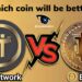 Ilustrasi Pi Coin vs Bitcoin dalam bursa kripto