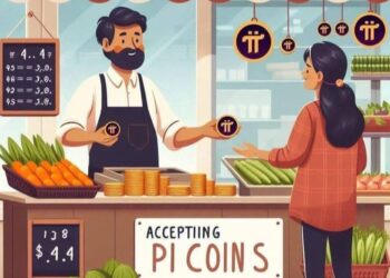 Ilustrasi Pi Network sebagai mata uang digital yang mudah diakses