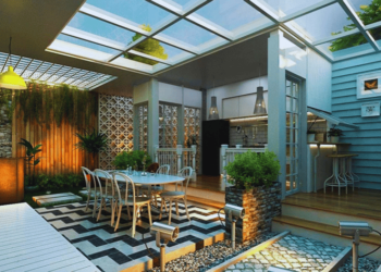 5 Desain Ruang Makan Semi Outdoor, Hadirkan Suasana yang Unik dan Estetik