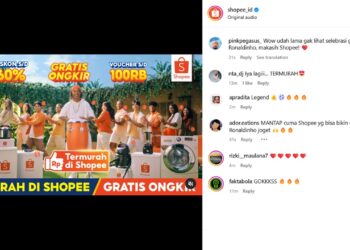 Shopee Gandeng Ronaldinho! Selebrasi Samba Sang Legenda Bikin Netizen Heboh