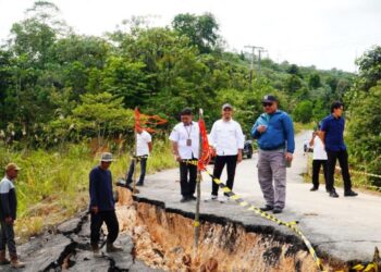 Enam Titik Longsor Jalan Nasional di Kabupaten Berau Telah Diperbaiki