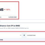 Ilustrasi konversi Pi Coin ke Binance Coin dengan kalkulator kripto