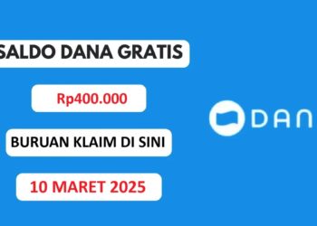 "Ilustrasi saldo DANA gratis Rp400.000 yang bisa diklaim saat ngabuburit
