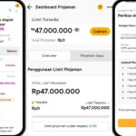 Ilustrasi aplikasi pinjaman dana cepat Bank Jago di smartphone