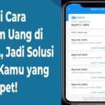 Ilustrasi tampilan aplikasi Pinjam uang di DANA