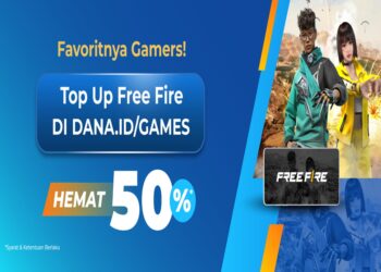 Tinggal Satu Hari Lagi! Top Up Free Fire di DANA Games Diskon 50%