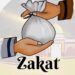 Ilustrasi keluarga muslim membayar zakat fitrah