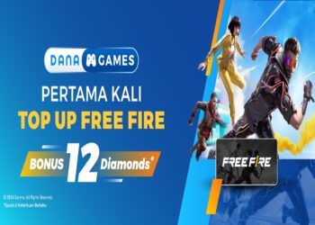 Dapatkan 12 Diamonds untuk Pertama Kali Top Up Free Fire di DANA Games!