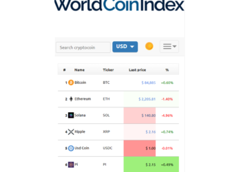PI peringkat 5 WorldCoinIndex