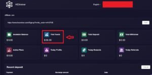 Contoh penghasilan dari kontrak penambangan di HEXminer