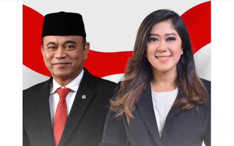 Potret Menteri Koperasi Budi Arie Setiadi dan Menteri Kominfo Meutya Hafid