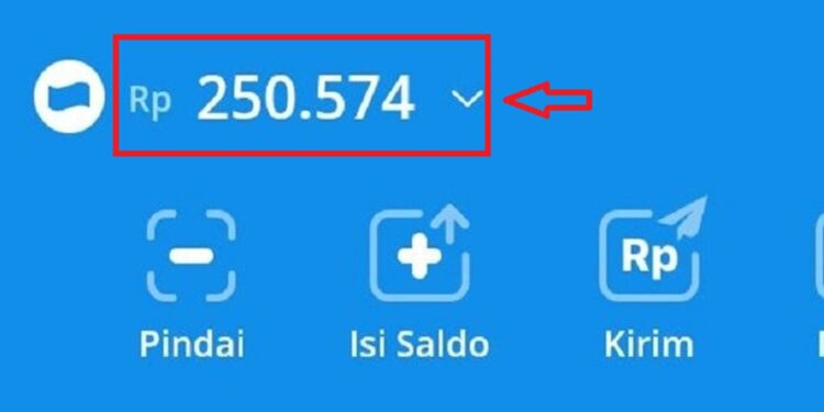 Ilustrasi saldo DANA Kaget Rp250.000