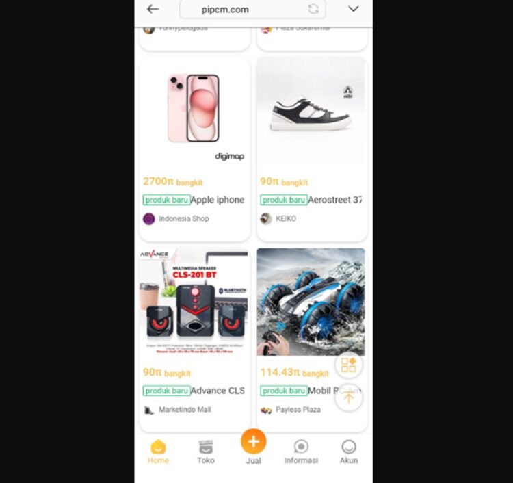 Ilustrasi Pi Chain Mall sebagai marketplace berbasis blockchain