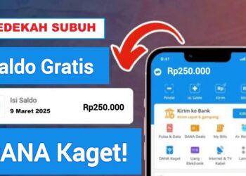 Ilustrasi saldo DANA Kaget Gratis Rp250.000