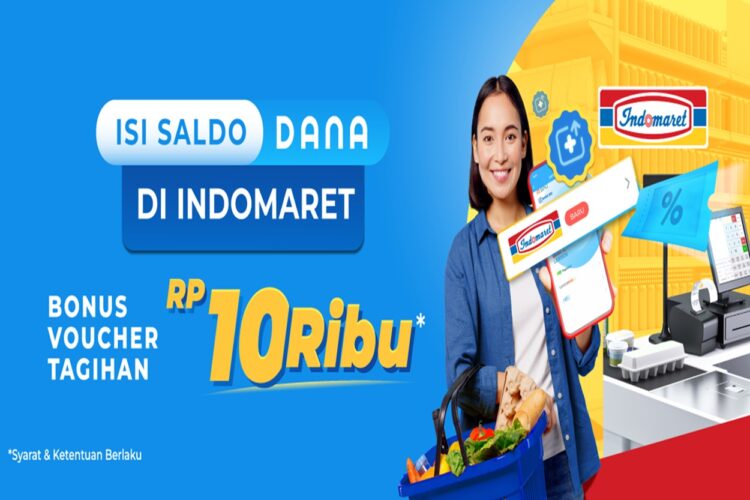 Asyik! Top Up Saldo DANA di Indomaret Bisa Dapat Voucher Rp10 Ribu