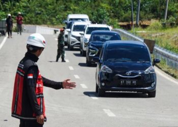 Tekan Risiko Kecelakaan, Polres Penajam Gelar Pengamanan di Jalur Tol Balikpapan-IKN