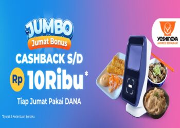 Cuma Sampai Akhir Maret! Dapatkan Promo Yoshinoya Cashback 5% Pakai DANA QRIS