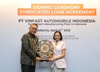 BNI Pimpin Kredit Sindikasi Rp1,84T untuk Pabrik Mobil Listrik VinFast di Subang