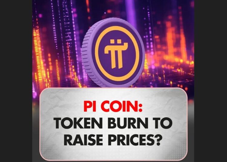 Ilustrasi pembakaran token Pi Coin untuk meningkatkan kelangkaan dan harga