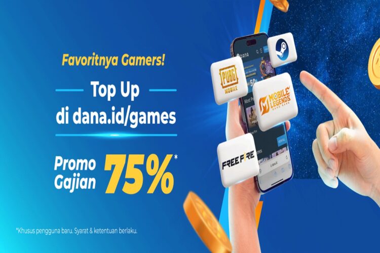 Top Up di DANA Games Promo Gajian 75%, Jangan Sampai Terlewat!