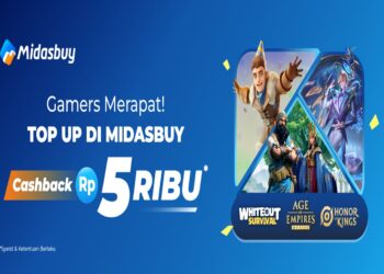 Gamers Merapat! Tinggal 11 Hari Lagi, Top Up di Midasbuy Cashback Rp5 Ribu