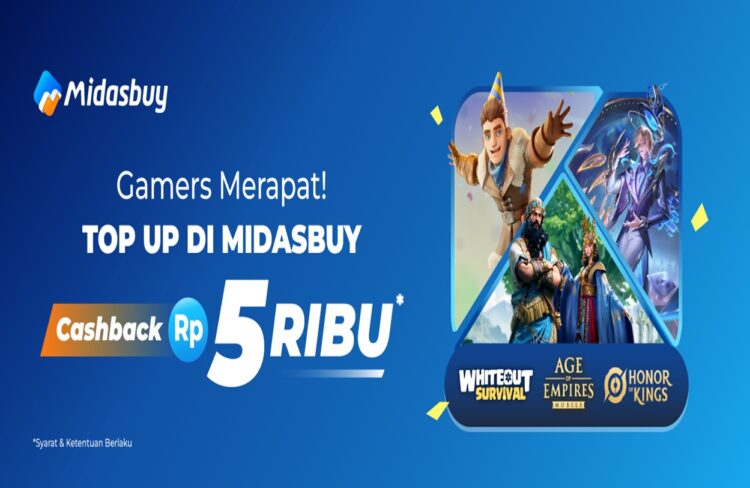 Gamers Merapat! Tinggal 11 Hari Lagi, Top Up di Midasbuy Cashback Rp5 Ribu