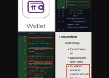 Ilustrasi sinkronisasi otomatis Wallet Pi Coin $314.159