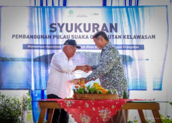 Syukuran pembangunan suaka Orangutan Kelawasan di IKN