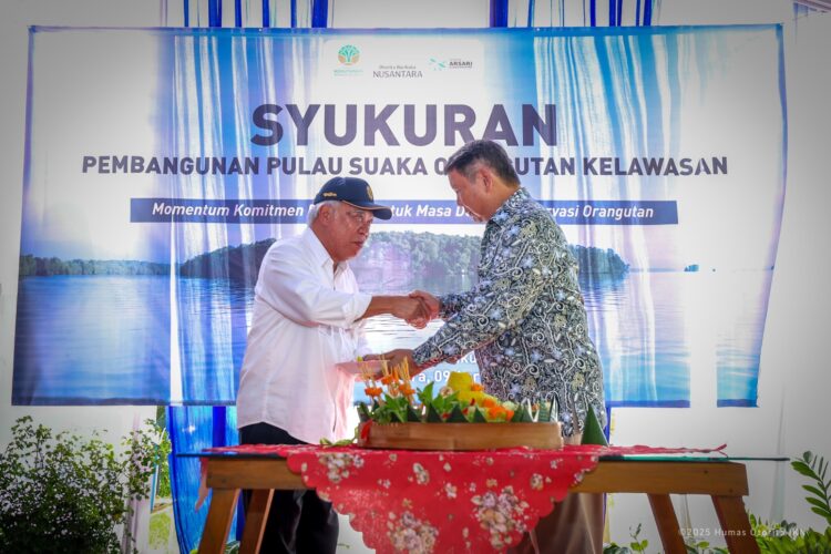 Syukuran pembangunan suaka Orangutan Kelawasan di IKN