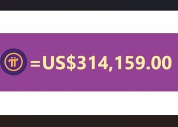 Grafik nilai stabil Pi Coin $314.159 dengan AI kuantum