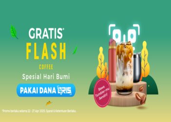 Peringati Hari Bumi, Gratis Latte Gula Aren di Flash Coffee Pakai DANA QRIS!