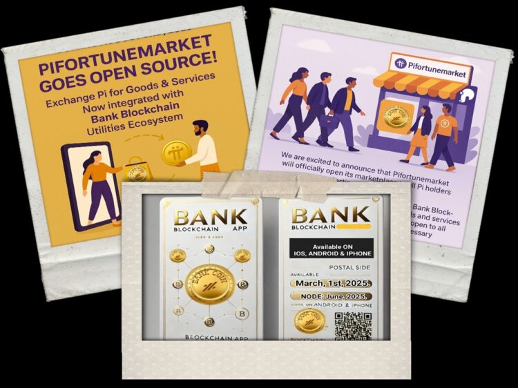Integrasi Pifortunemarket - Bank Blockchain untuk utilitas Pi Coin