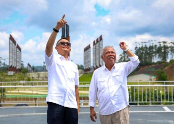 Wakil Kepala BIN Komjen (Purn) Imam Sugianto dan Kepala Otorita IKN Basuki Hadimuljono di City Hall, IKN.