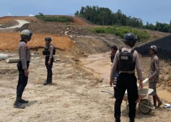 Polres Penajam Perkuat Pengamanan Bandara VVIP Nusantara