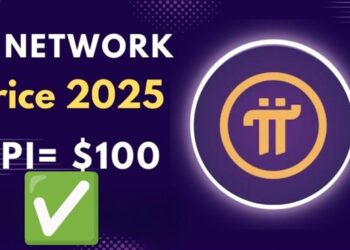 Ilustrasi harga Pi Network $100 pada akhir 2025