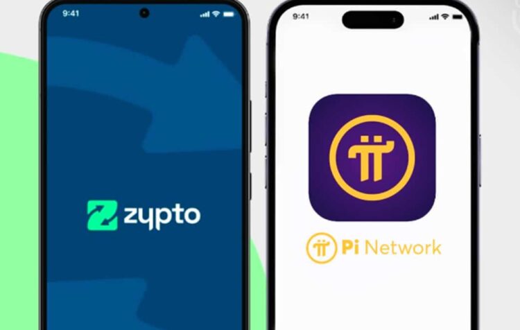 Tampilan antarmuka Zypto Cold Wallet untuk Pi Network