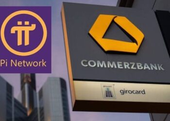 Ilustrasi integrasi Commerzbank - Pi Nexus Banking untuk pembayaran Pi Coin