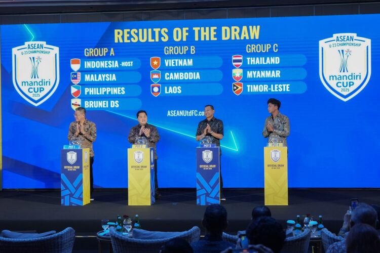 Indonesia Satu Grup dengan Malaysia di ASEAN U-23 Championship Mandiri Cup 2025