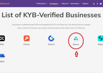 KYB BANXA yang telah disetujui terpampang di website Pi Network