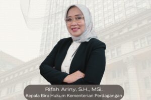 Kepala Biro Hukum Kementerian Perdagangan (Kemendag) Rifah Ariny