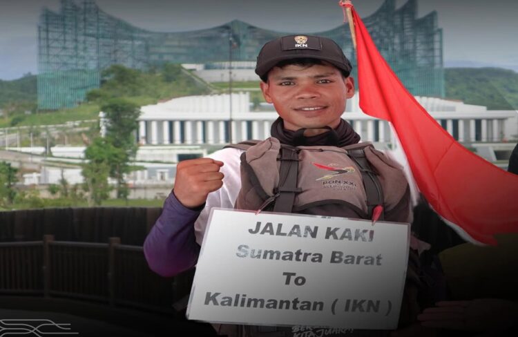 Ingin Buktikan Pembangunan Nusantara, Pemuda Ini Berjalan Kaki dari Pasaman ke IKN