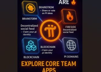 Ilustrasi aplikasi Pi Network Web3 terbaru