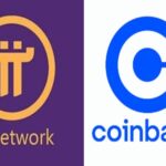 Ilustrasi logo Pi Network - Coinbase berdampingan