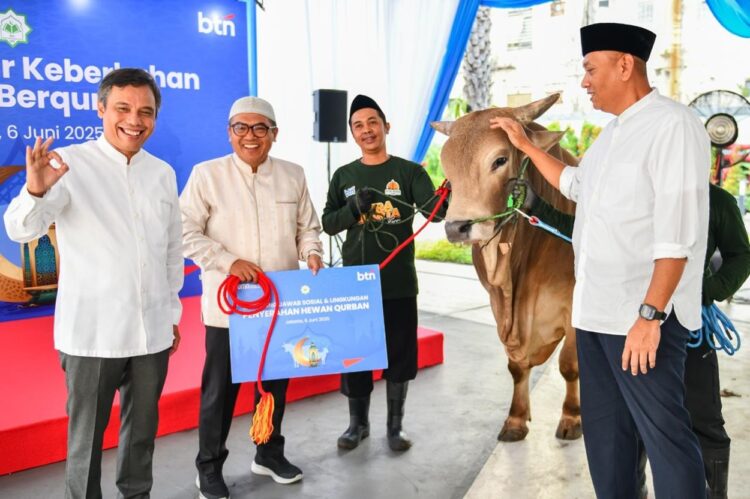 BTN Sumbangkan 587 Hewan Kurban ke Panti asuhan, Anak yatim, dan Duafa