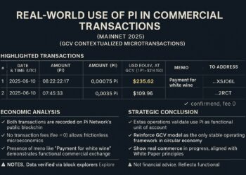 Bukti transaksi on-chain GCV $314.159 Terealisasi