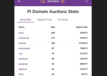 Domain Tesla.pi pecahkan rekor tertinggi