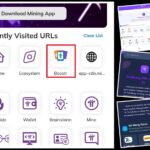 Tampilan Aplikasi Boostr DApp di Pi Browser