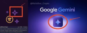 Logo Gemini AI di Aplikasi Pi