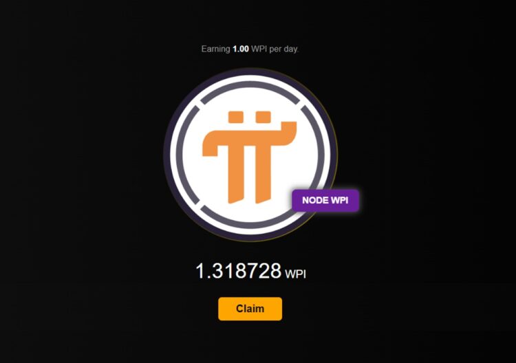 Tampilan NODE WPI di aplikasi mining