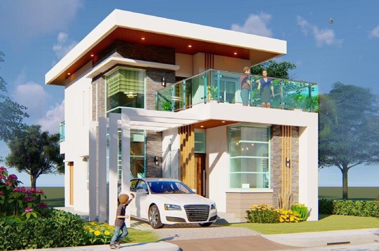 rumah minimalis modern dua lantai